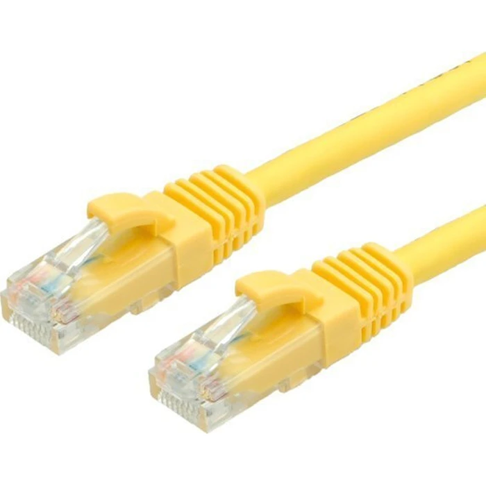 VALUE Patch Cable Cat6A (Class EA) U/UTP, yellow, 20 m