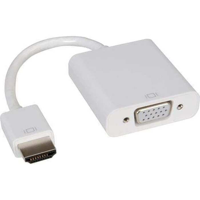 ROLINE HDMI (male) to VGA (female) adapter cable 15 cm - White, MPN 12.03.3114