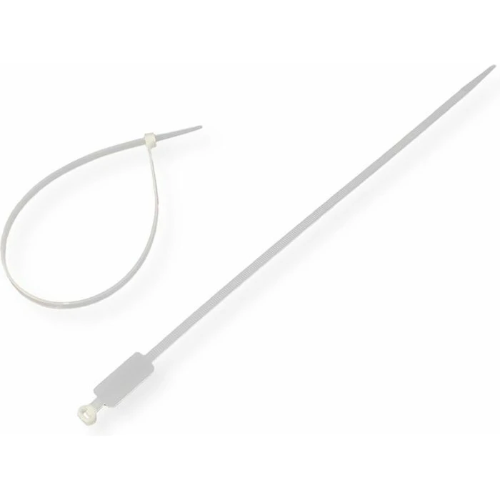 VALUE Δεματικά καλωδίων 30 cm x 4,8 mm με πεδίο σήμανσης - 100 τεμ.