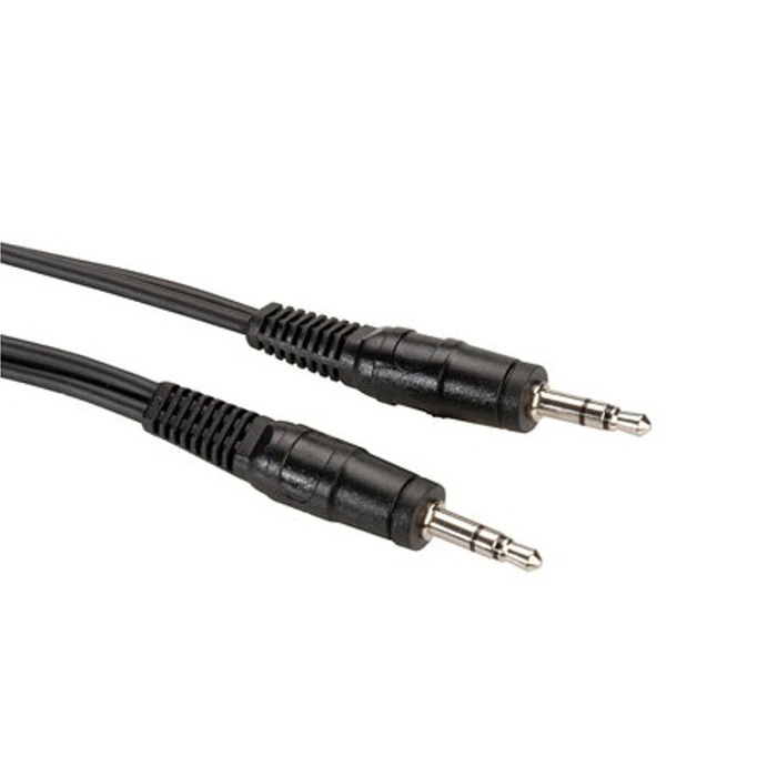 Roline 3.5mm Male to 3.5mm Male Audio Cable, Black, 5 m