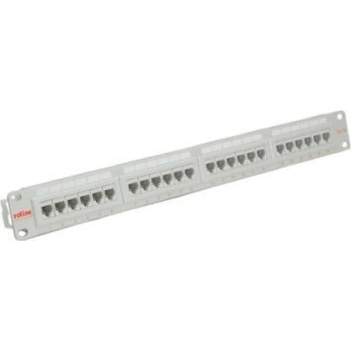 ROLINE Cat5e Class D 24-Port 19" (48.26 cm) 1U Patch Panel, Grey — MPN 26.11.0347