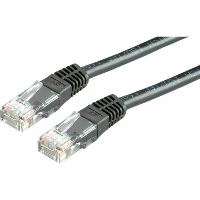 Roline U/UTP Cat.6 (Gigabit) Ethernet Patch Cord 2m Black - Value (21.99.1545)