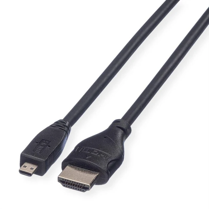 Roline HDMI High Speed Cable with Ethernet, HDMI (male) to Micro HDMI (male), 2 m