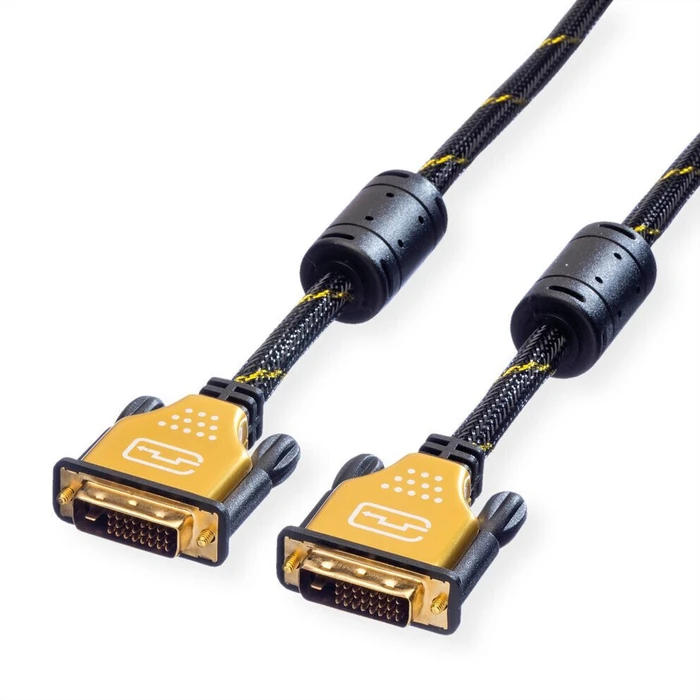 Roline Καλώδιο DVI-D Dual Link 5 m (24+1) Gold