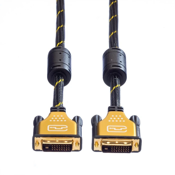 Roline Καλώδιο DVI-D Dual Link 5 m (24+1) Gold