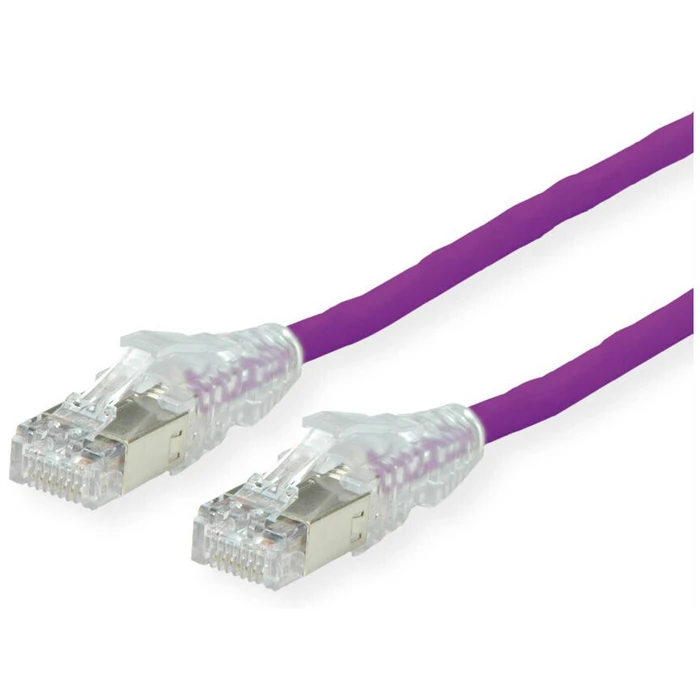 DTWYLER Patch Cable Cat.6A (Class EA) S/FTP CU 7702 flex LSOH, AMP v2, SECOMP, 15 m, violet
