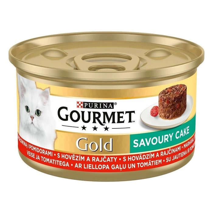 Gourmet Υγρή Τροφή για Ενήλικες Γάτες σε Κονσέρβα με Βοδινό και Λαχανικά 85gr