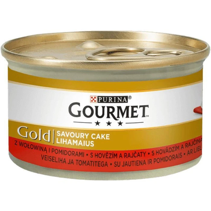 Gourmet Υγρή Τροφή για Ενήλικες Γάτες σε Κονσέρβα με Βοδινό και Λαχανικά 85gr