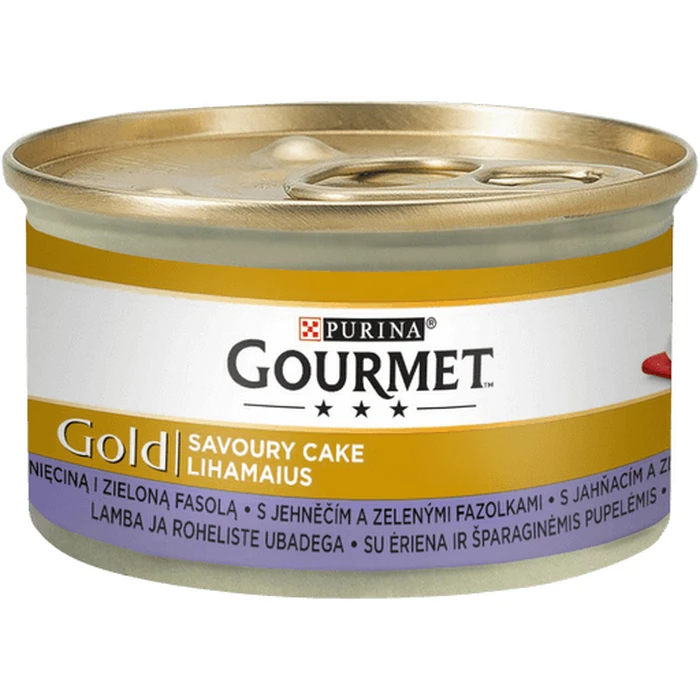 GOURMET Gold Υγρή Τροφή για Ενήλικες Γάτες σε Κονσέρβα - Αρνί 85 g