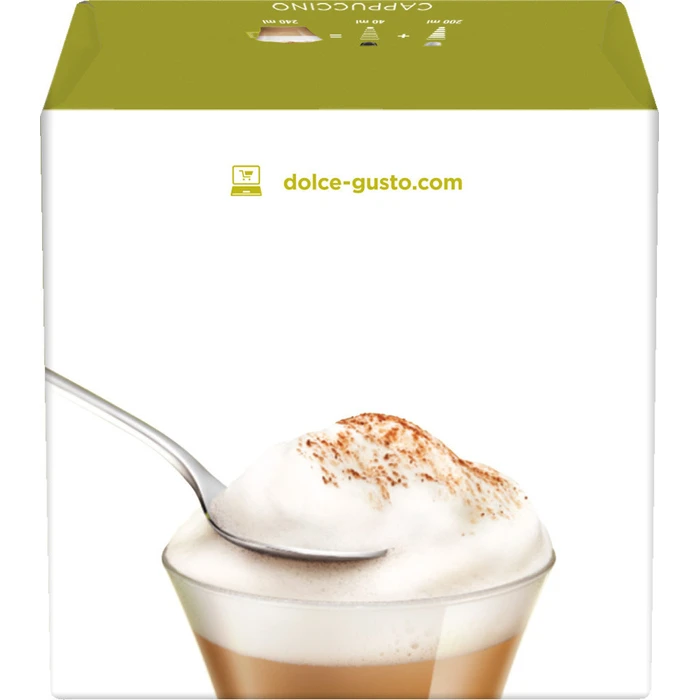 Nescafe Κάψουλες Cappuccino Συμβατές με Μηχανή Dolce Gusto 16caps