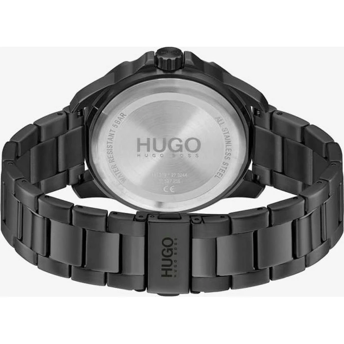 Hugo Boss Boss Streetdiver Men's 44mm Quartz Analog Watch Black Stainless Steel Bracelet (Model 1530225)