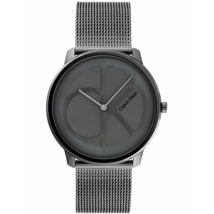 CALVIN KLEIN Iconic Women's Watch 40mm Grey Stainless Steel Bracelet