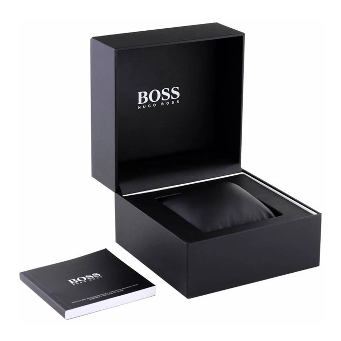 BOSS Women's Watch 1502670 - Quartz 31MM, Stainless Steel Silver Bracelet, Golden Dial