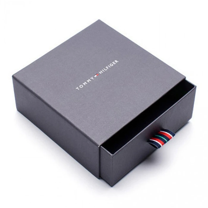 Tommy Hilfiger Κολιέ από Επιχρυσωμένο Ατσάλι 40+5 cm (Χρυσό τόνο με Γκρι λεπτομέρειες)