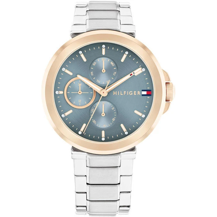 Tommy Hilfiger Lori Γυναικείο Ρολόι 30mm Ασημί Μεταλλικό Μπρασελέ