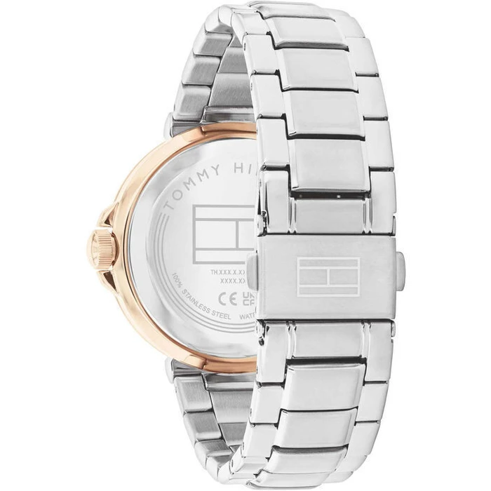 Tommy Hilfiger Lori Γυναικείο Ρολόι 30mm Ασημί Μεταλλικό Μπρασελέ