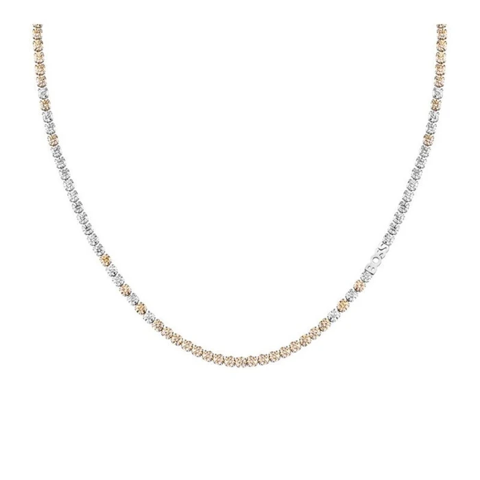 BOSS Women's Necklace Riviera Stainless Steel Grey 41 cm - Model 1580630