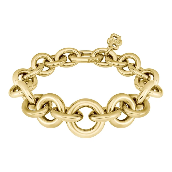 BOSS Women's Stainless Steel Bracelet, 16 cm, Golden