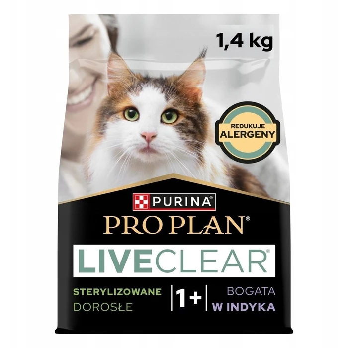 Pro Plan Live Clear Ξηρά Τροφή για Ενήλικες Στειρωμένες Γάτες με Ευαίσθητο Ουροποιητικό με Γαλοπούλα 1.4kg