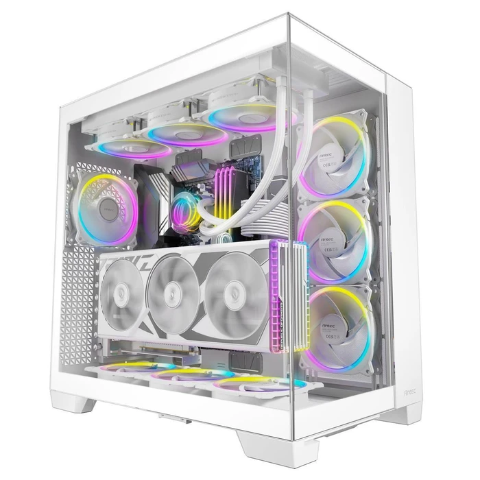 Antec C8 White Full Tower Gaming PC Case with Tempered Glass Side Panel & ARGB