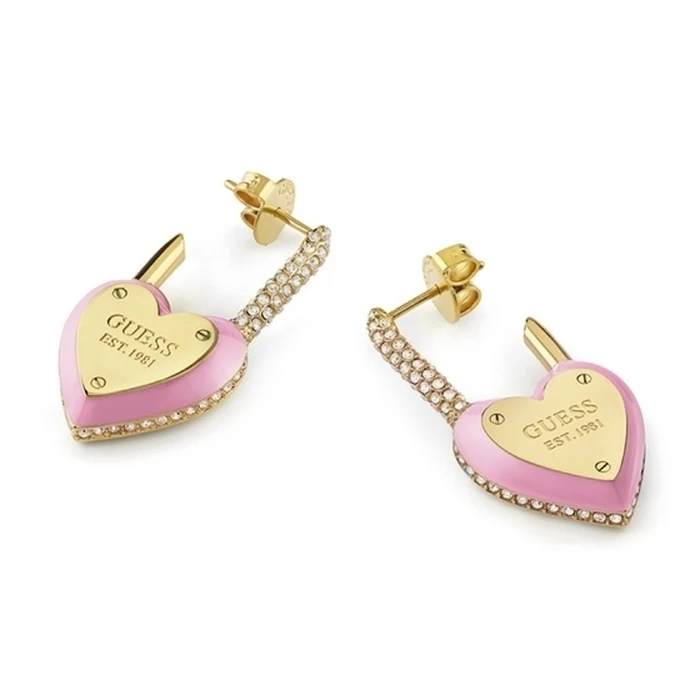 Guess All You Need Σκουλαρίκια από Ατσάλι Επιχρυσωμένα με Πέτρες JUBE04203JWYGPKT/U