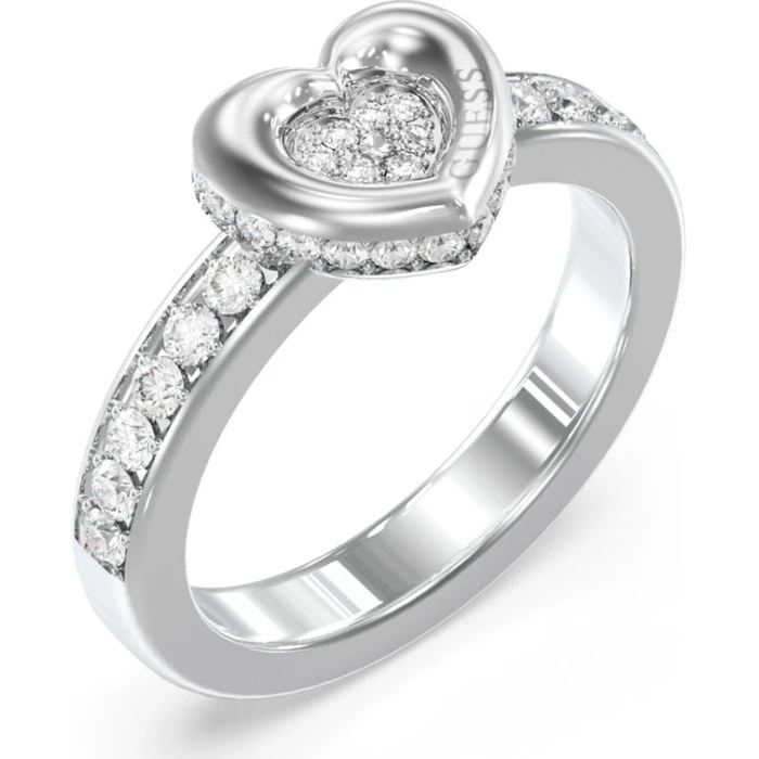 Guess Women's Ring with Stones Stainless Steel JUBR05464JWRH, Size 54