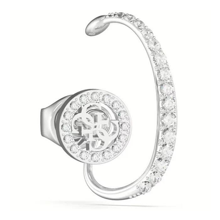 Guess Σκουλαρίκι από Ατσάλι Γκρι JUBE03292JWRH (Μόνο ένα)