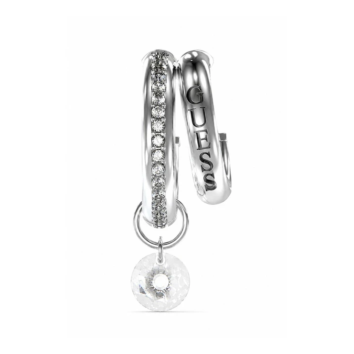 Guess Σκουλαρίκια από Ατσάλι Γκρι JUBE03294JWRH