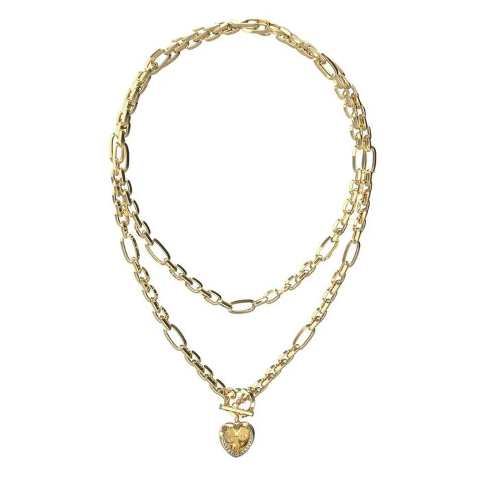 Guess Κολιέ Επιχρυσωμένο Mon Amour 45CM