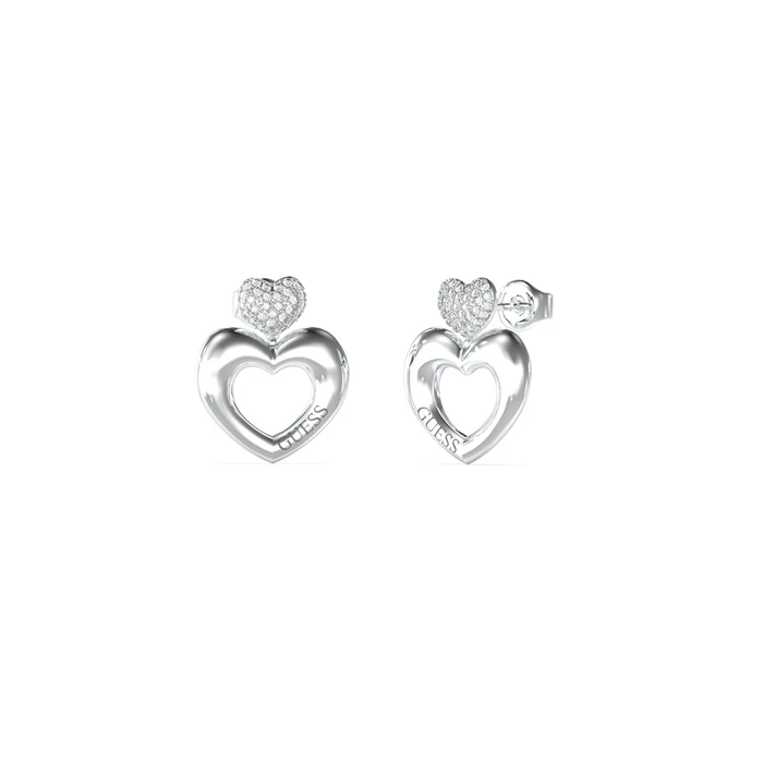 Guess Σκουλαρίκια Ασήμι 'Crazy In Love' 2CM - JUBE05209JWRHT/U