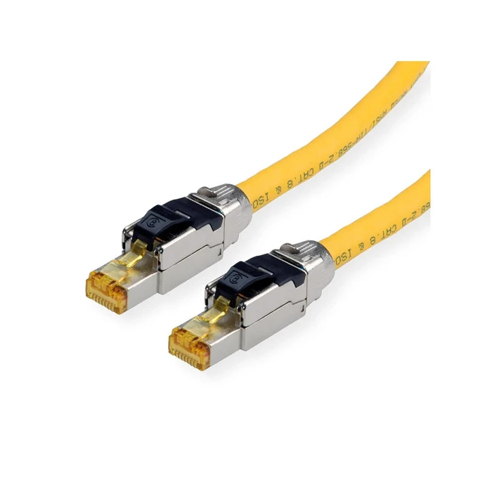 ROLINE S/FTP PiMF Cat.8 Patch Cable LSOH Solid Conductor, Yellow, 2 m