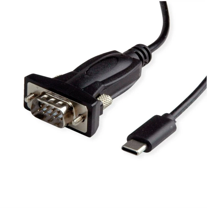 VALUE USB Type-C to RS232 Serial Converter Cable, 1.8 m, Black