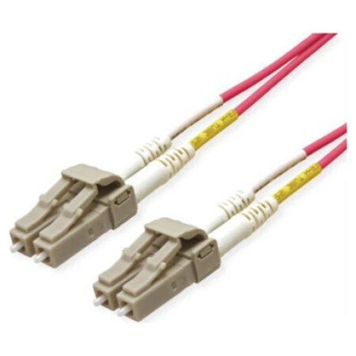 ROLINE LWL Cable 50/125µm OM4, LC–LC Low-Loss Connectors, Violet, 7 m (MPN 21.15.8856)