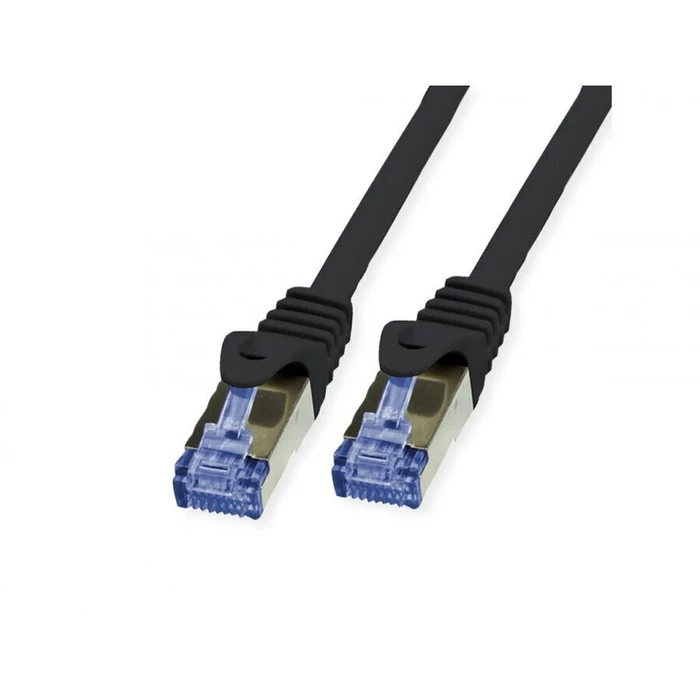 VALUE Outdoor Patch Cable Cat.6A (Class EA) S/FTP (PiMF), Solid Conductor, LSOH, Black, 30 m, SKU 21161872