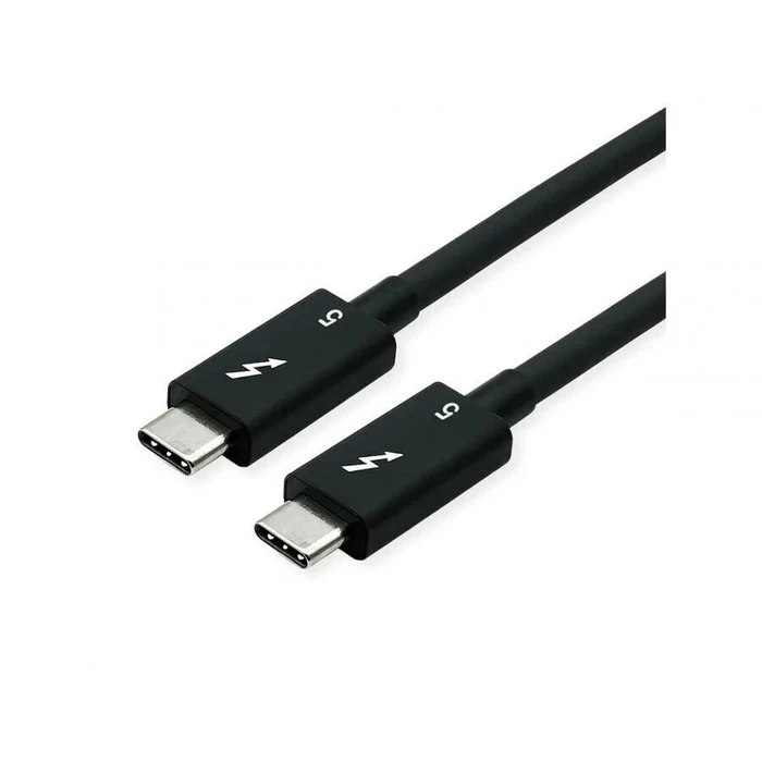 ROLINE Thunderbolt 5 καλώδιο USB-C σε USB-C — 0.8 m, 80 Gbit/s, PD 240W