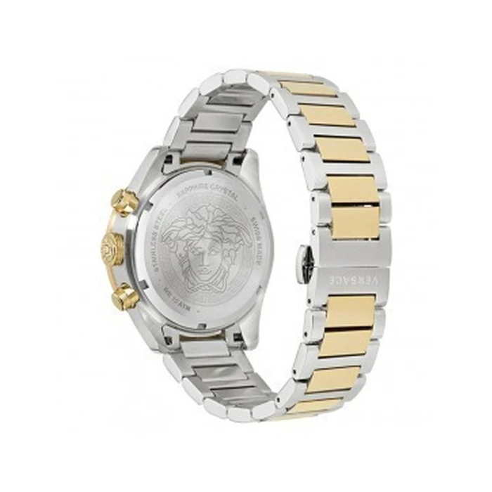 Versace Ρολόι Χειρός Ασημί 43 mm