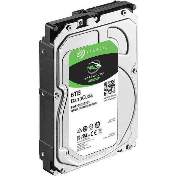 Seagate BarraCuda Desktop 6TB HDD 3.5" SATA III 5400 RPM 256MB Cache ST6000DM003