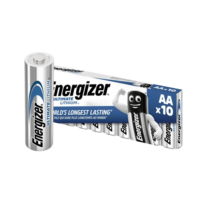 Energizer Ultimate Lithium L91 AA Battery 1.5V - 10 pack