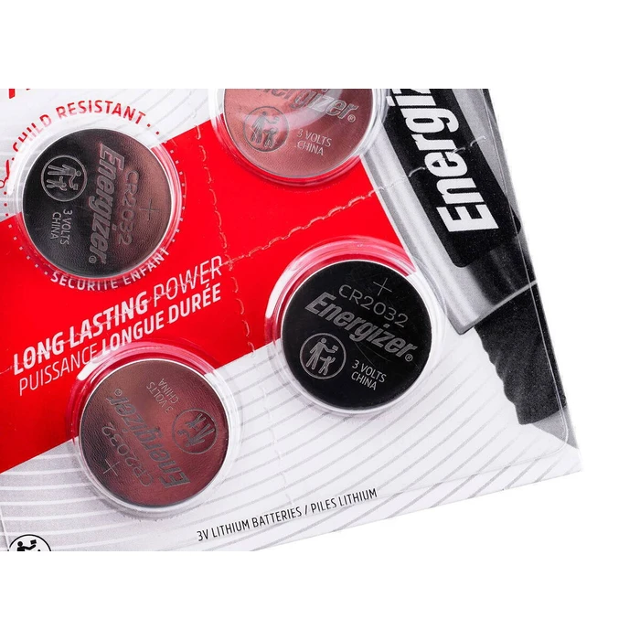 Energizer Μπαταρίες Λιθίου Ρολογιών CR2032 3V 4τμχ