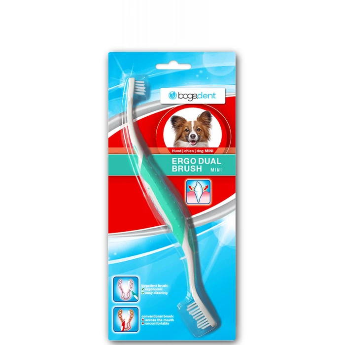 Bogacare Bogadent Ergo Dual Brush Mini Οδοντόβουρτσα για Σκύλους κατά της Πέτρας & Πλάκας 200gr BOG.UBO.0719