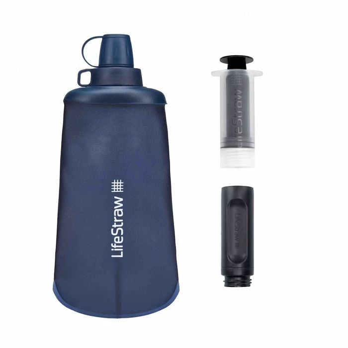 Lifestraw Πλαστικό Παγούρι Ποδηλάτου 650ml με Φίλτρο και Στόμιο - Μπλε