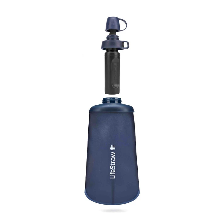 Lifestraw Πλαστικό Παγούρι Ποδηλάτου 650ml με Φίλτρο και Στόμιο - Μπλε