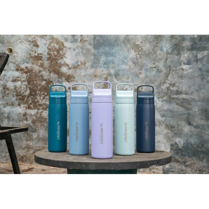 Lifestraw Stainless Steel Filter Bottle 530ml Blue