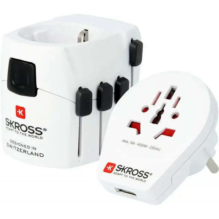 SKROSS Weltreiseadapter PRO World και USB 7A