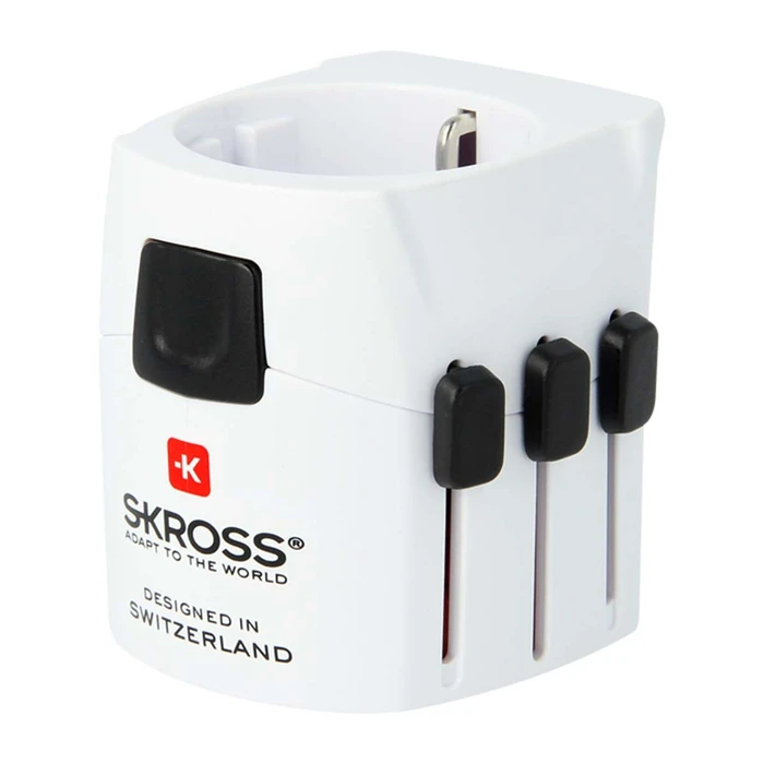 SKROSS PRO Light Λευκό - Παγκόσμιος Ταξιδιωτικός Αντάπτορας