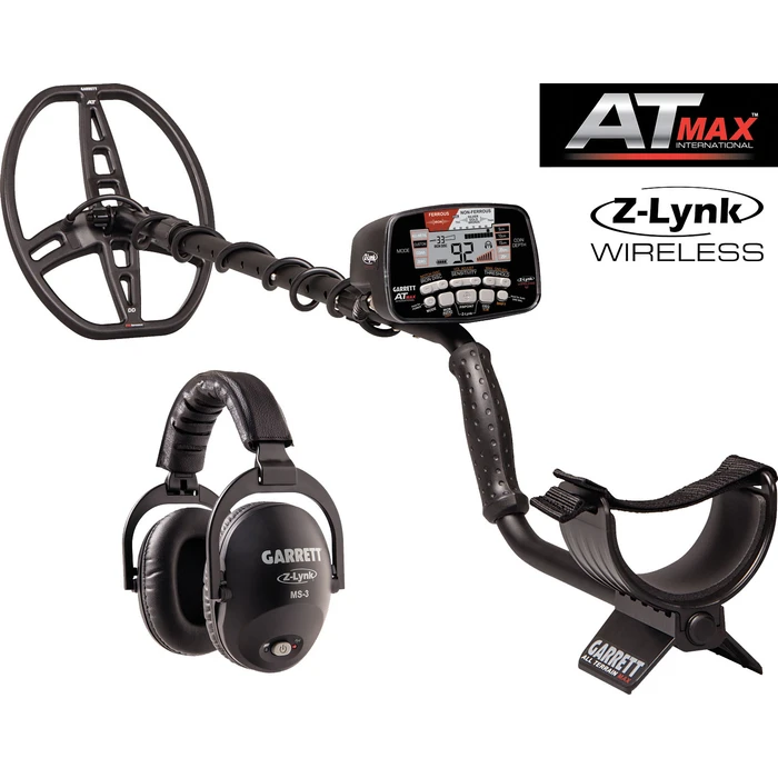 Garrett AT Max Metal Detector with Waterproof Coil (Model 1142160)