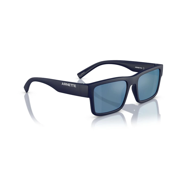 Arnette Men's Sunglasses AN4344-275922 - Matte Dark Blue (Navy) Frame, Dark Grey Mirror Polarized Lenses, 54/19/145 mm