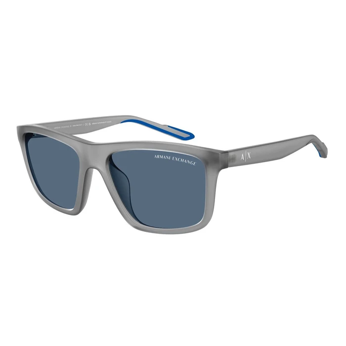 Armani Exchange Ανδρικά Γυαλιά Ηλίου AX4149SU 836380 Γκρι Κοκκάλινο Σκελετό Μπλε Φακοί 56/18/145 mm