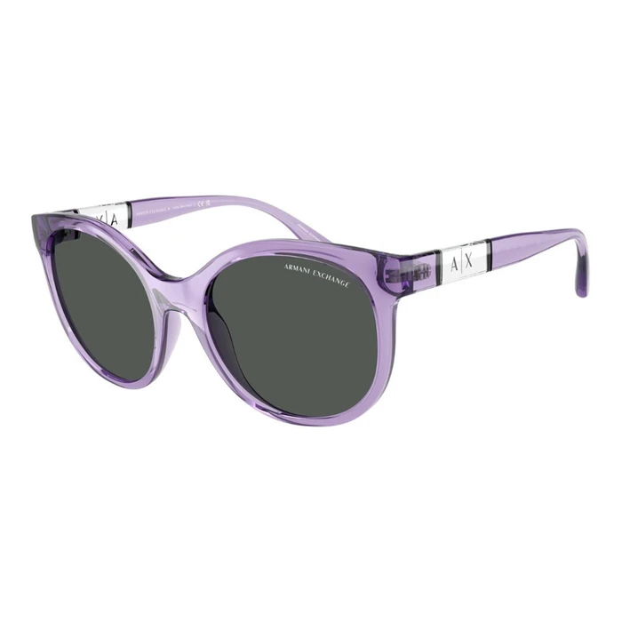 Armani Exchange Women's Sunglasses AX4120S 823687 - Purple Frame, Grey Lens (54/19/140)