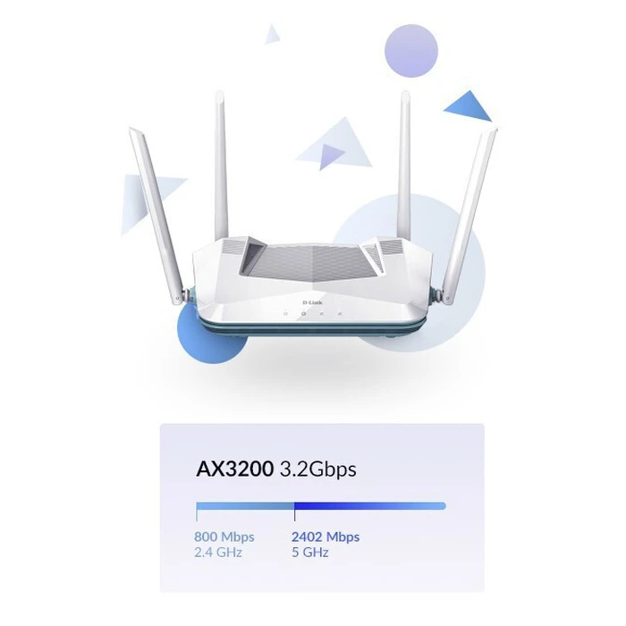 D-LINK R32 EAGLE PRO AI Wi?Fi 6 AX3200 Smart Router (R32)
